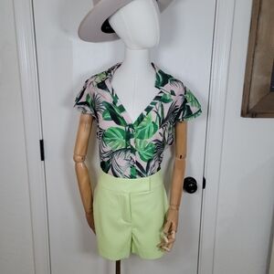 House of Harlow 1960 Faux Leather High Waist Shorts Size 8